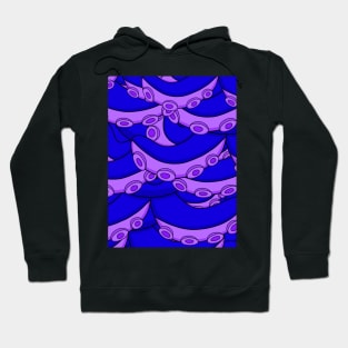 Purple Octopus Tentacle Patterns Hoodie